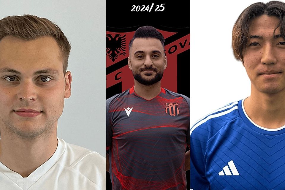 Moritz Paul, Fatlum Ahmeti und Daika Hara (v.l.n.r.) waren für die meisten Treffer in den Landesligen hauptverwantwortlich..