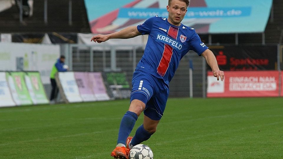 Alexander Lipinski hat mit seinem zwei Treffern den KFC in die Regionalliga geschossen.