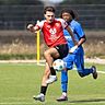 Auffällig bei Weiden: Argjend Pacolli (vorne), hier im Duell mit Dürens Jay-Kalumbay Mbayabu.