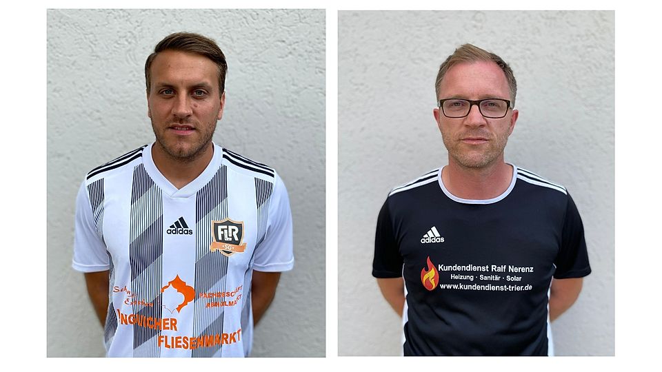 Jan Küchling (rechts) und sein mitspielender Co-Trainer Carsten Reis bleiben der SG Fell/Longuich/Riol erhalten