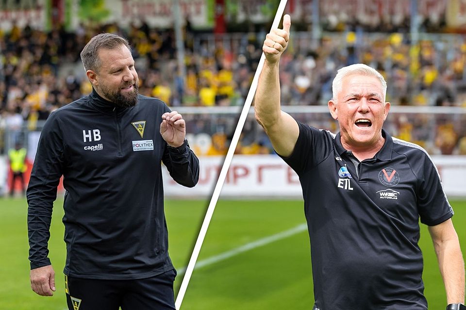 Wer holt den Mittelrheinpokal? Heiner Backhaus und seine Alemannia oder Olaf Janßen auf Abschiedstournee mit Viktoria Köln.