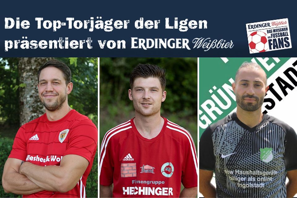 Christoph Ratberger (M.) ist der beste Torschütze der Kreisklassen Donau/Isar.
