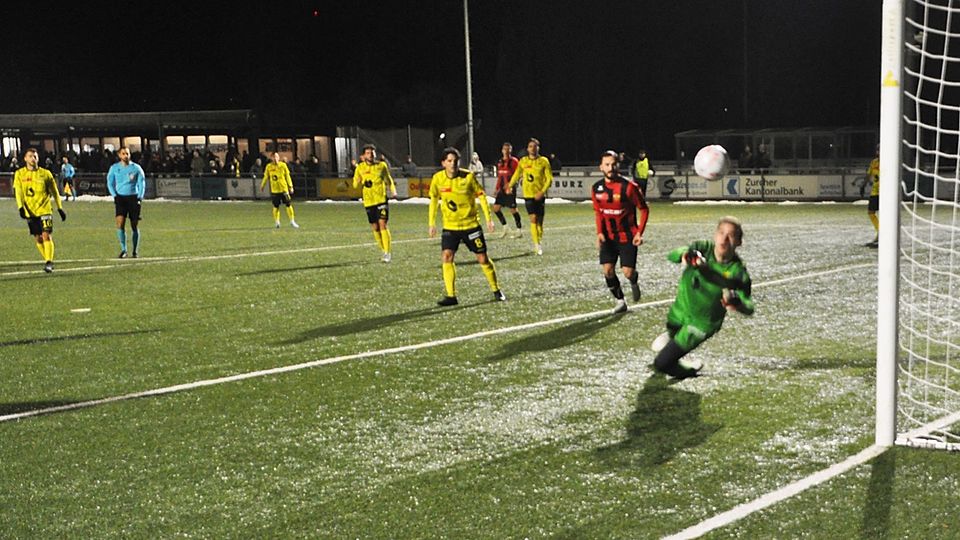 Gästekeeper Miroslav Dabic vereitelte oftmals das 2:0.