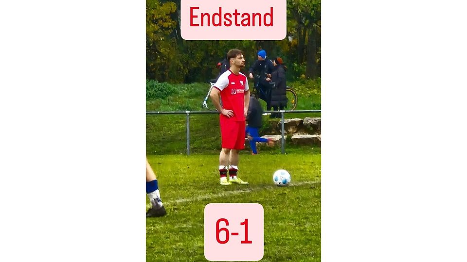 Anstoß nach dem 6:1 Gegentreffer 