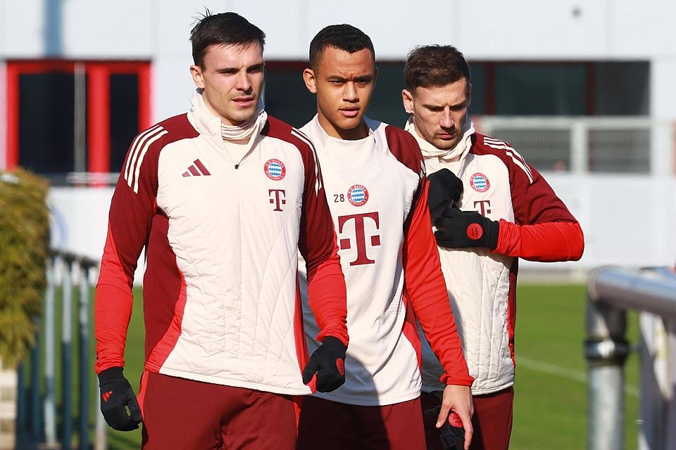 Mit Palhinha, Goretzka und Co.: Tarek Buchmann trainiert aktuell unter Vincent Kompany bei den Profis.