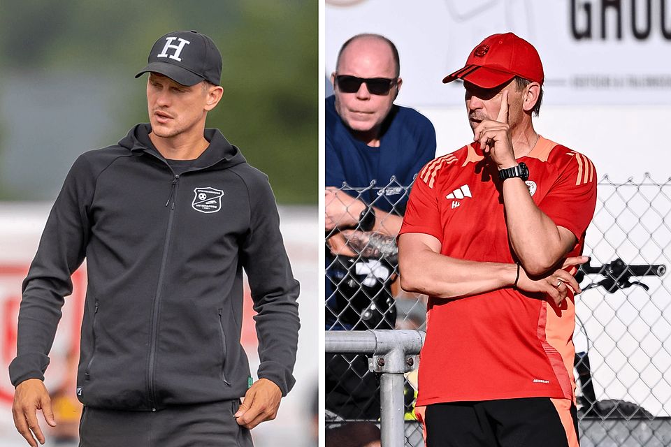 Sven Bender (l.) und Holger Seitz werden sich im Derby gegenüberstehen.