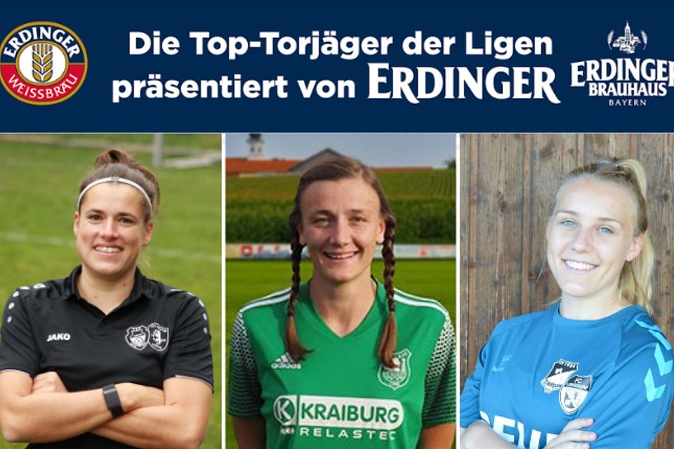 Eine unfassbare Quote produzierte Anna Schild (mitte) in diesem Jahr. Und auch Sandra Funkenhauser (links) und Anna Obermeier (rechts) können Tore schießen.  