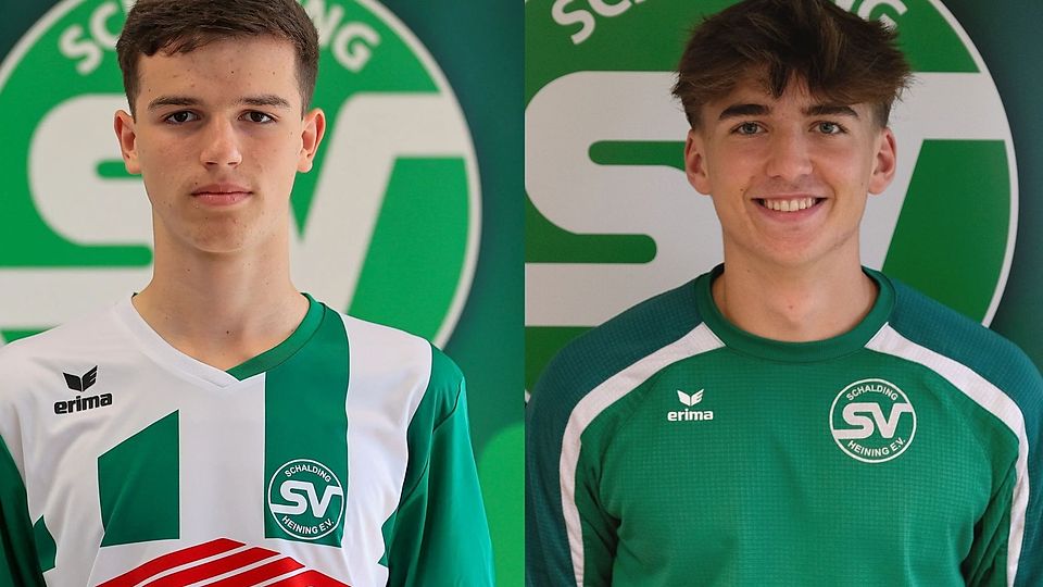 Werden in den Bayernliga-Kader integriert: Martin Prenaj (17, li.) und Moritz Bauernfeind (19, re.). 