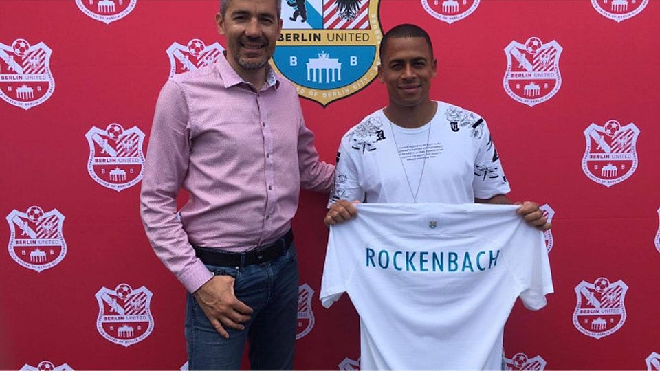 United-Boss Stefan Teichmann zusammen mit Thiago Rockenbach da Silva. Foto: Verein