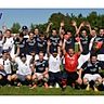 Riesenjubel beim TSV Riederich nach dem Gewinn der Meisterschaft. Die Mannschaft war ohne Niederlage durch die Saison gekommen. Ziel ist nun der Klassenerhalt in der A-Liga.
