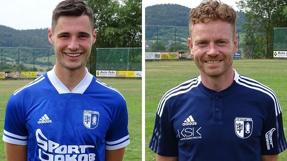 Niklas Bösl (li.) und Johannes Gastinger vom SV Grainet dürfen sich neben dem Titelgewinn auch über überragende Wahl-Ergebnisse freuen  
