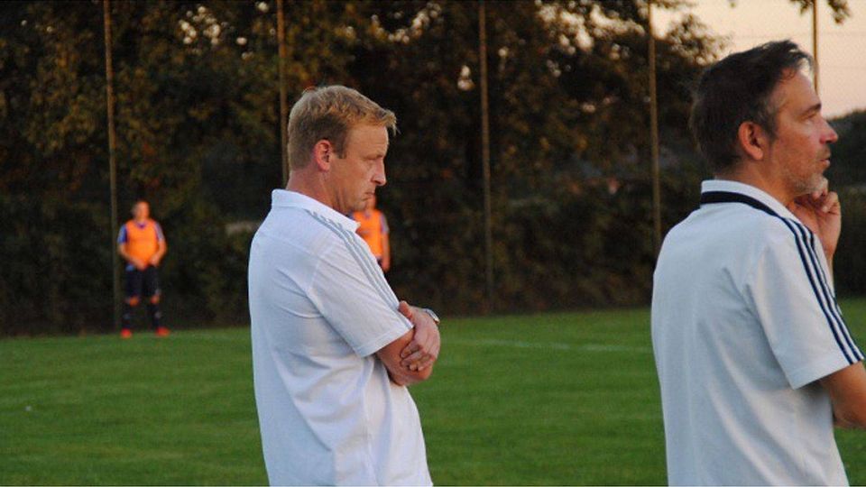 Wechsel auf der Trainerbank: Der Trainer Torsten Krieg-Hasch (links) scheidet im Sommer aus. Sein Co-Trainer Stephan Hotzan (rechts) wird sein Nachfolger. F: Budde