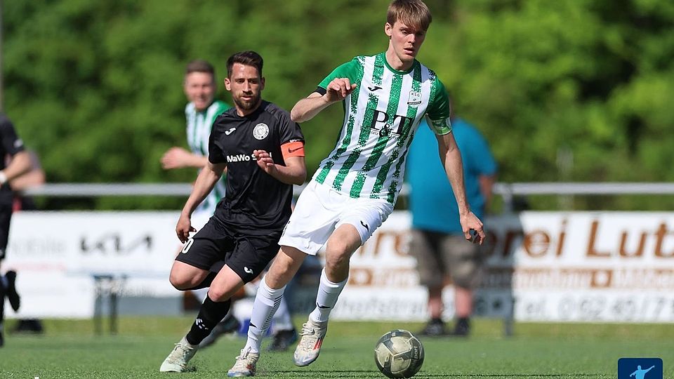 KSG Mitlechtern (grün-weißes Trikot) ging mit 2:0 in Führung, konnte durch den gefangenen Ausgleich in der allerletzten Sekunde dem SC Olympia Lorsch aber doch nicht in die Suppe spucken.