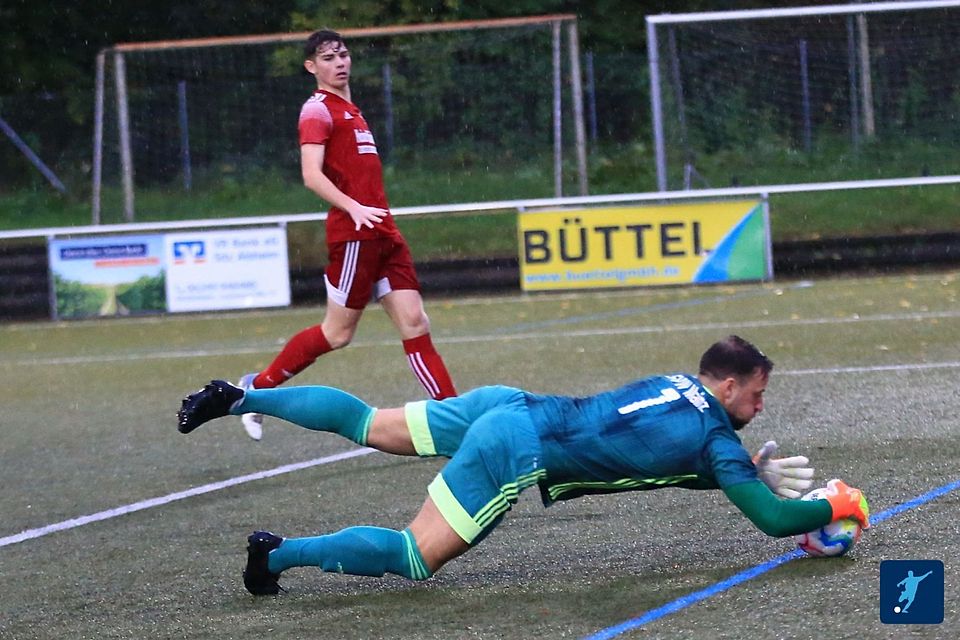 Im Spiel gegen die Fortuna Billigheim-Ingenheim musste der Torwart des SVW Mainz ganze sieben Mal hinter sich fassen