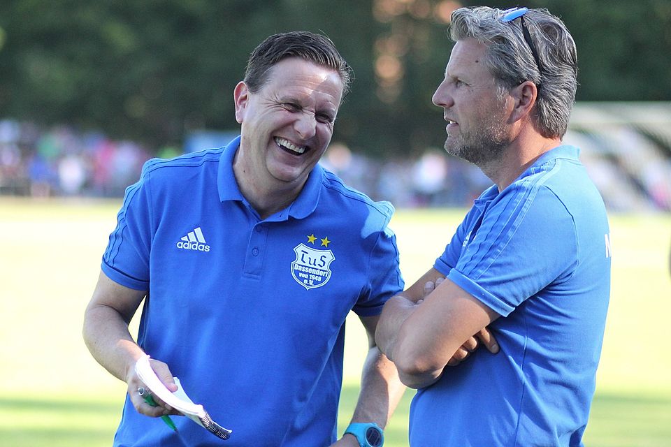 Bald wieder vereint: Mirko Petersen (li.) und Sportchef Jan Schönteich.