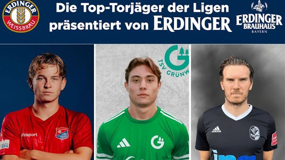 Laris Stjepanovic (Mitte) traf genauso oft wie Philipp Zimmerer (links). Sebastian Spinner (rechts) hat indes die meisten Scorerpunkte erzielt.