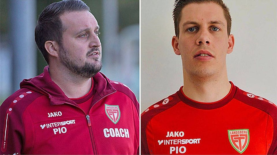 Armin Sanktjohanser (rechts) löst mit sofortiger Wirkung seinen Freund Dominik Piotrowski als Trainer bei Jahn Landsberg ab.  Fotos: Julian Leitenstorfer, FuPa