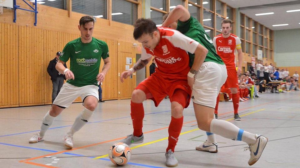 Im Finale um die bayerische Futsal-Krone kommt es zur Neuauflage zwischen dem Jahn ( in rot) und Bayreuth. F: Mühlsteff