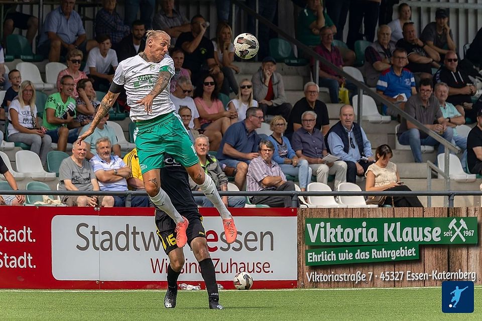 Hoch hinaus: Matthias Bloch hat mit der SpVg Schonnebeck viel erreicht. 