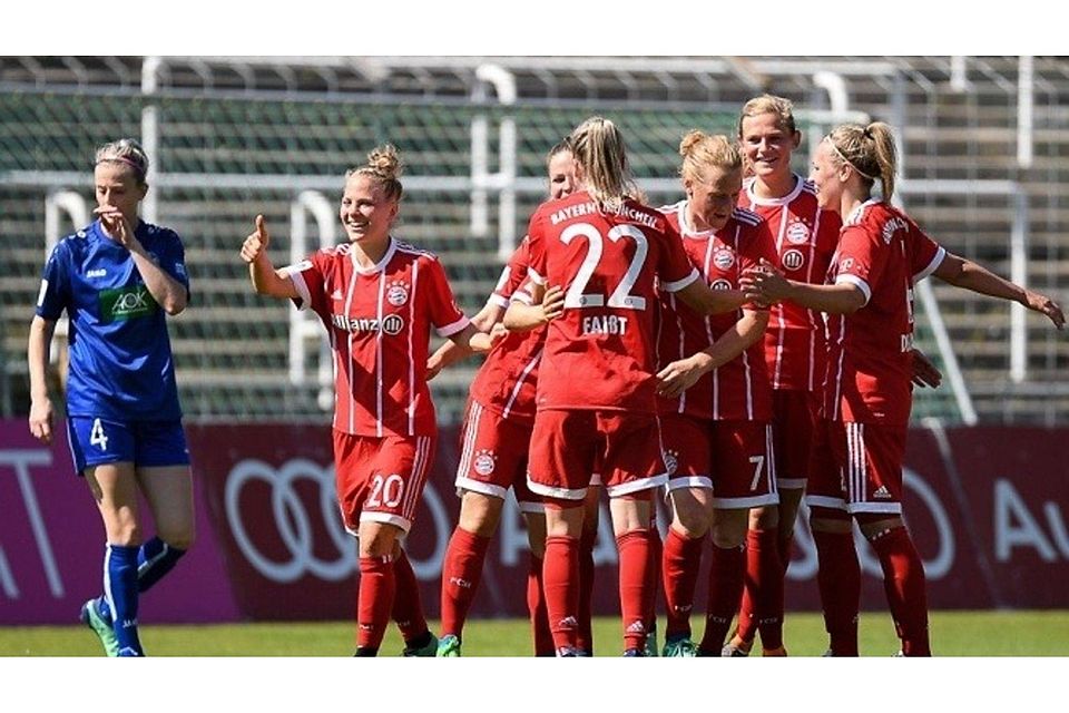 Die Bayern-Frauen sind auf Europapokalkurs. F: Leifer