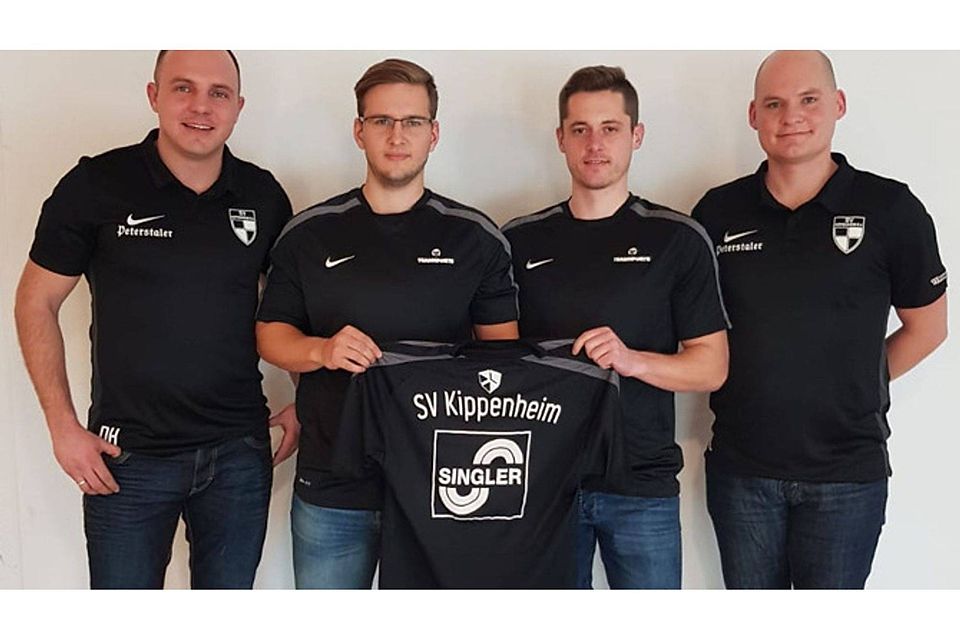Von links: Denis Hug (Vorstand Technik), Michael Marz, Andreas Grasmik, Markus Lutterer (Vorstand Sport) | Foto: SV Kippenheim