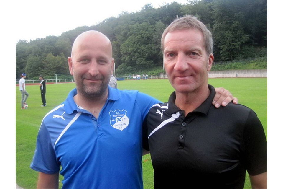 Trainer unter sich: Björn Mehnert (li.) und Thomas Richter. Foto: Koldehoff