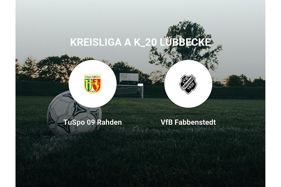 TuSpo 09 Rahden gegen VfB Fabbenstedt