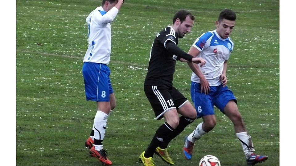Steht mit der TSG Backnang unter Zugzwang: Stephan Fichter (dunkles Trikot). F: Dieter Frank