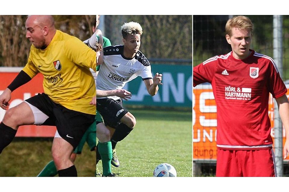 Aus drei mach zwei: Patrick Kettenbach (SV Lohhof), Leon Pott (FC Gerolfing) und Jochen Jaschke (SV Günding) wollen in die Relegation. F: Riedel, Meyer, hab