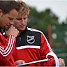 Auch in der kommenden Saison für Union an der Seitenlinie: Hendrik Schnieders (links) und Julian Schimanski. F: Alfred Oldeweme