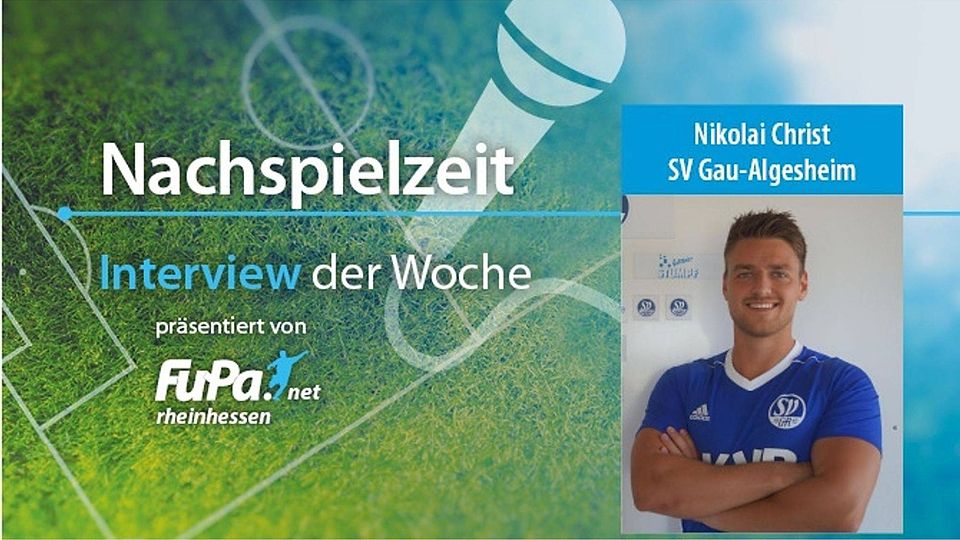 Heute zu Gast in unserem "Interview der Woche": Nikolai Christ. Der Kapitän vom SV Gau-Algesheim hat mit seiner Mannschaft gute Chancen in die A-Klasse aufzusteigen. F:  Thomas Klöckner/ Ig0rZh – stock.adobe