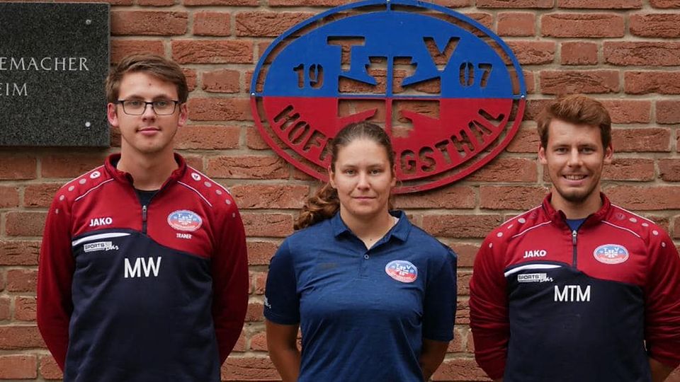 Marcel Weinmann, Saskia Lüghausen und Maximilian Toshiro Mörs (v.l.) bleiben als Trainer-Team über das Saisonende hinaus beim TV Hoffnungsthal.