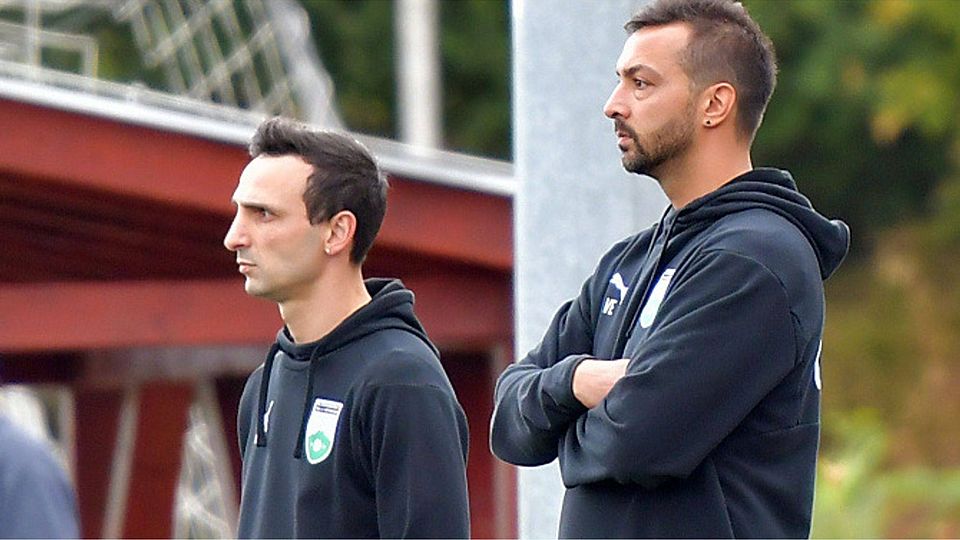Volkan Koc (links) und Volkan Erdinc wollen im Fußball etwas erreichen. 	Foto: Dagmar Jährling