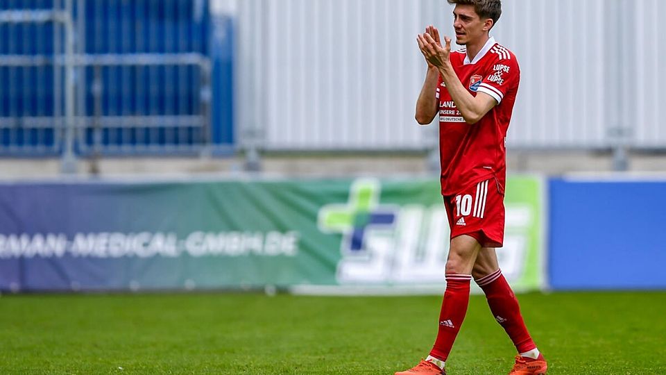 Tränenreicher Abschied für Lucas Hufnagel von der SpVgg Unterhaching.