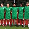 (v.l.:) Nazhan Faysal, Samuel Atman, Robin Klois, Berkay Arslan, Fabian Huhn, Davyd Dymchenko und Remigiusz Puchala. Es fehlen Thomas Schreiber, Ariel Kurmekaj und Luca Mackowiak.