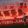 Regionalliga Bayern: Da wird dem FC Bayern wieder Post vom BFV ins Haus flattern. Die mitgereisten Bayern-Fans zündeten in Buchbach Pyrotechnik. Knapp 1.500 Zuschauer wollten das Spiel in Buchbach sehen. 