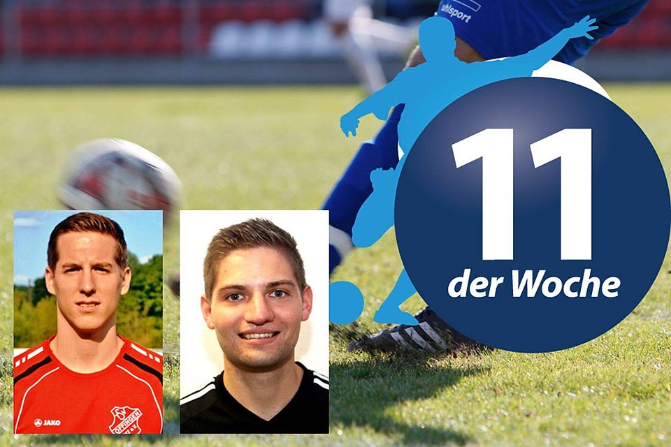 Über ihre Nominierung für die FuPa-Elf der Woche dürfen sich diesmal auch Daniel Kuchenbaur (links) vom TSV Offingen II und Florian Steidle vom SV Donaualtheim freuen.
