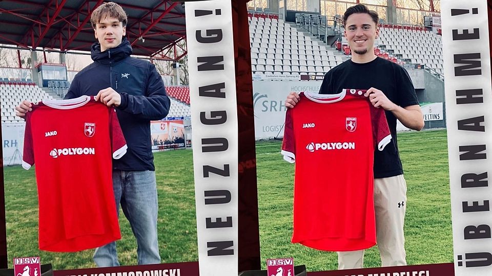 Eric Kommorowski (l.) und Musab Malbelegi (r.) verstärken den Kader der HSV