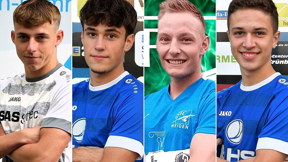 Neue Gesichter fürs Bezirksligateam der SpVgg SV Weiden (von links): Jan Runge, Nico Braunschläger, Eric Schlesinger und Patrick Gleißner.