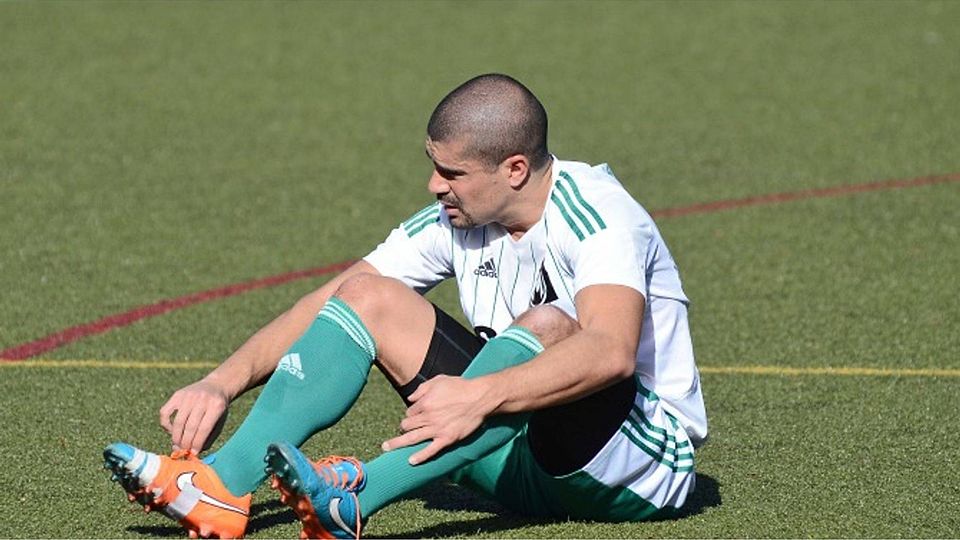 Frustiert nach dem Spiel: Maichingens Stürmer Ivan Vargas Müller Foto: Eibner