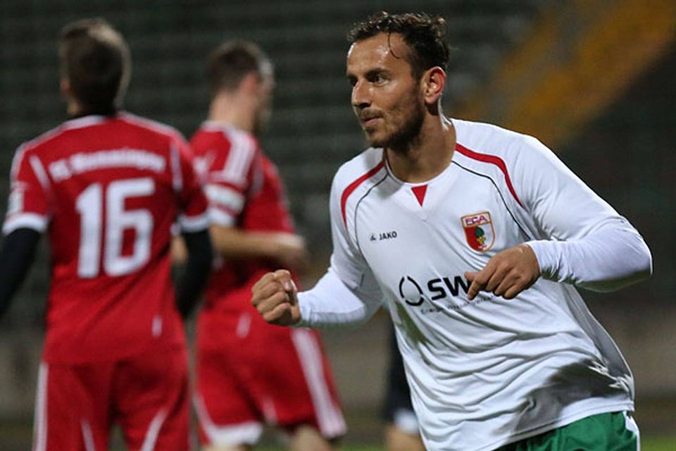 Bajram Nebihi erzielte zwei der vier Augsburger Treffer gegen Memmingen. F: Pressefoto Eibner