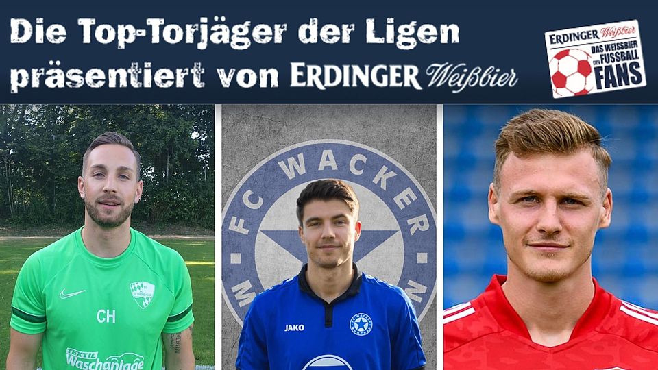 Christian Häusler, Norbert Bzunek und Alexander Kaltner (v.l.n.r.) sind die besten Torschützen der Kreisligen Münchens.