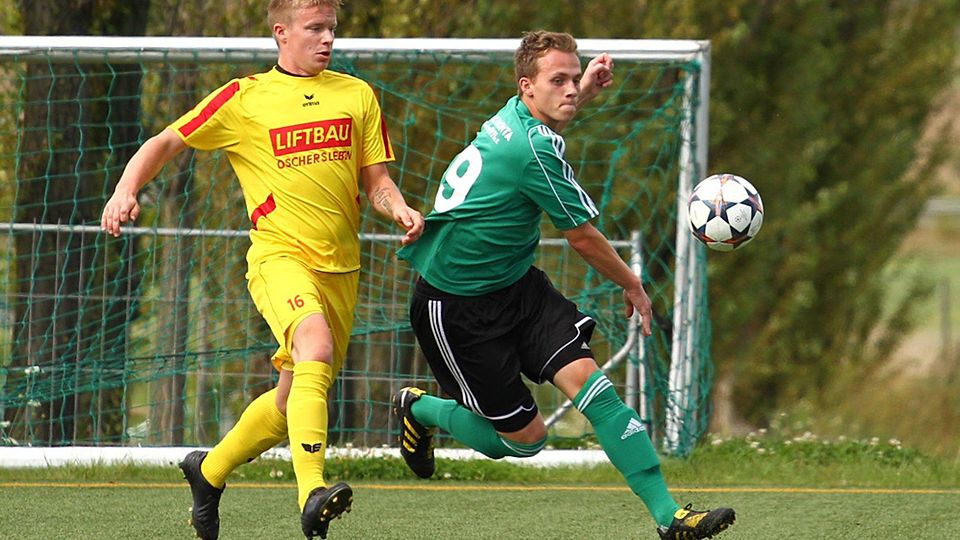 Steven Hahn (in gelb) stürmt wieder für den SV Irxleben   F: Rinke
