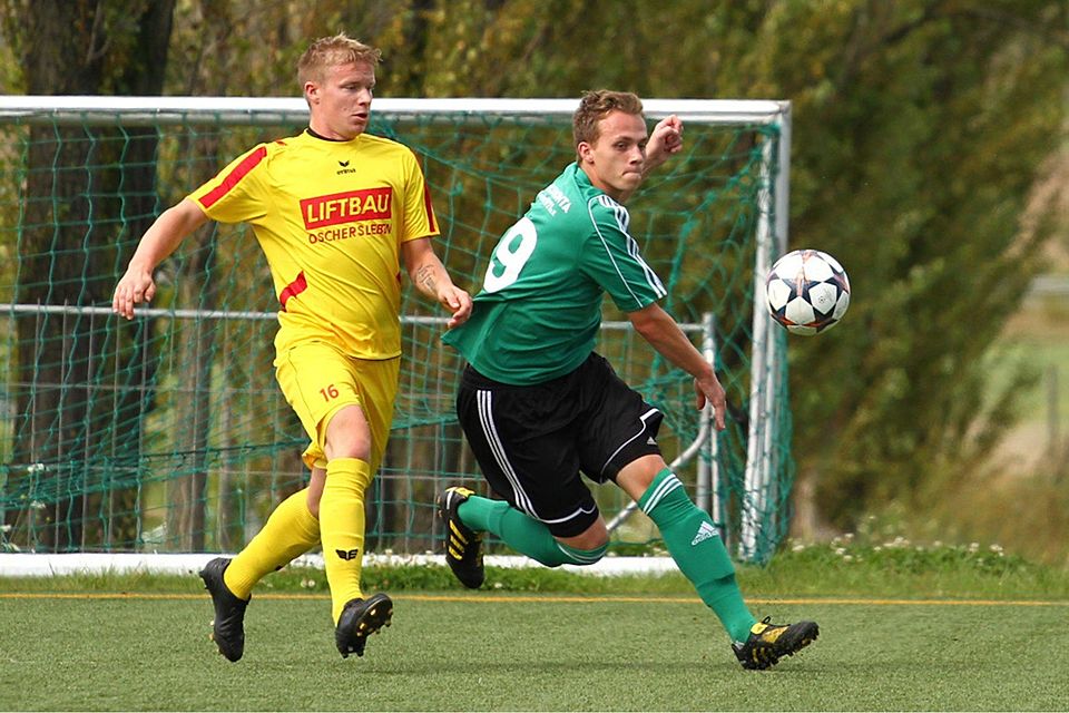 Steven Hahn (in gelb) stürmt wieder für den SV Irxleben   F: Rinke