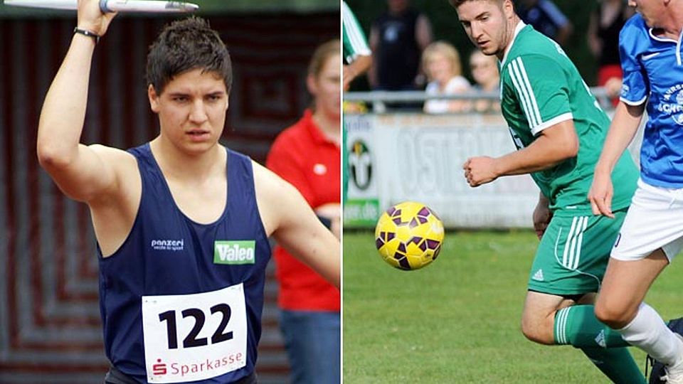 Einst war Markus Kosok ein äußerst talentierter Speerwerfer, ...nun spielt er wieder für den TSV Harburg Fußball.