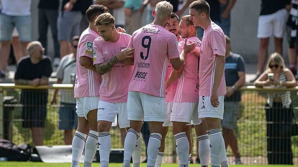 Jubel beim 1. FC Bocholt. 