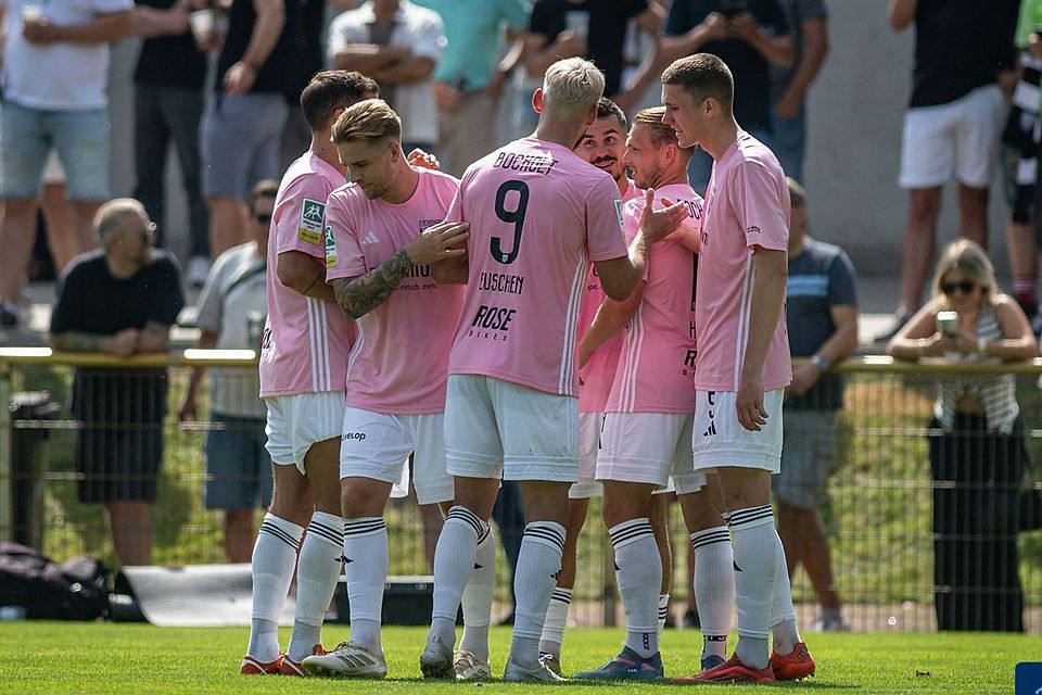 Jubel beim 1. FC Bocholt. 