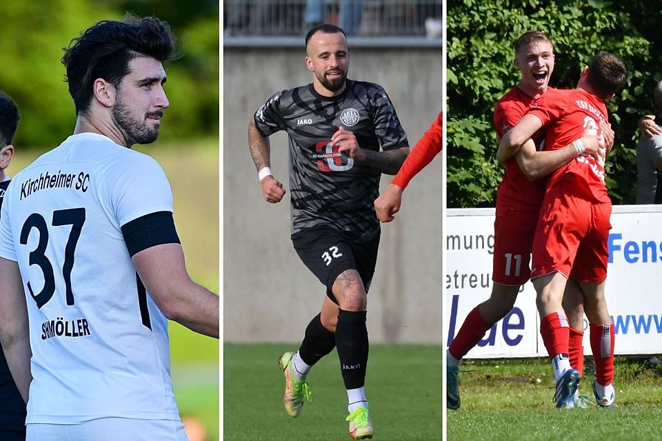 Nach dem Treffer von Schmöller (l.) hatte der KSC Spaß. Landsberg und 1865 feierten wichtige Siege.