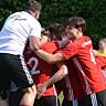 Es darf gejubelt werden: Der SC Unterpfaffenhofen gewann auch das Rückspiel gegen Geiselbullach und spielt jetzt am Mittwoch gegen die DJK Pasing um den Verbleib in der Bezirksliga.