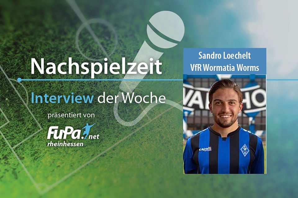 "Ich denke, dass ich jetzt an einem Ort bin, an dem ich mich wieder auf das Fußballspielen konzentrieren kann", sagt Sandro Loechelt, hier noch im Trikot von Waldhof Mannheim.